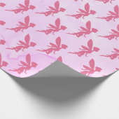 妖精のシルエット模様 ラッピングペーパー (角)