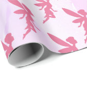 妖精のシルエット模様 ラッピングペーパー (ロールコーナー)