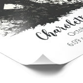 妖精のシルエット |誕生統計ポスター フォトプリント (角)