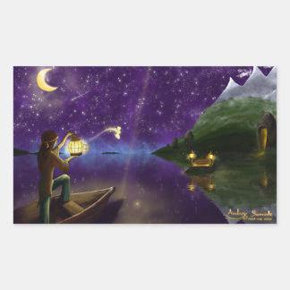 妖精のシールを解除する 長方形シール