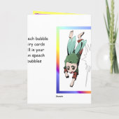 妖精のスピーチの泡、Superboy カード (裏面)