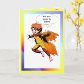 妖精のスピーチの泡、Superboy カード (黄色い花)