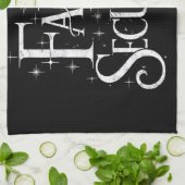 妖精のセキュリティ面白いハロウィーンの衣装 キッチンタオル (折り畳み)