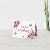 妖精のダストクッキー誕生日ビュッフェラベルカード カード (裏面)