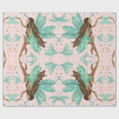 妖精のトンボのギフトの包装紙 ラッピングペーパー (フラット)