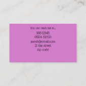 妖精のドア水色ママの名刺 名刺 (裏面)