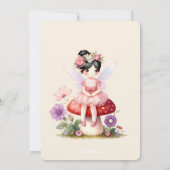 妖精のドア 黒髪の妖精　最初の誕生日パーティー 招待状 (裏面)