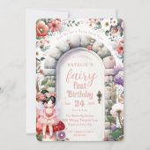 妖精のドア 黒髪の妖精　最初の誕生日パーティー 招待状 (正面)