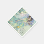 妖精のハッピー ブライズ シャワー スタンダードカクテルナプキン (角)