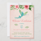 妖精のバースデーパーティ招待状-妖精の庭 招待状 (正面)