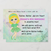 妖精のパーティの招待状 招待状 (正面/裏面)