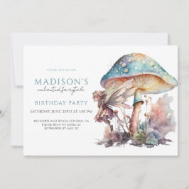 妖精のピクシー童話ガールズ誕生日パーティー 招待状