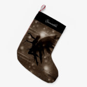 妖精のファンタジーのクリスマスのストッキング スモールクリスマスストッキング (正面 (吊り時))