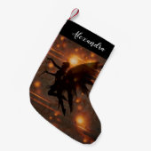 妖精のファンタジーのクリスマスのストッキング スモールクリスマスストッキング (正面 (吊り時))