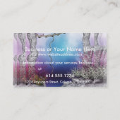 妖精のファンタジーの小妖精や小人の名刺の誕生 名刺 (裏面)