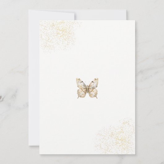 妖精のファーストイヤーボーホーマイルストーン写真カード 招待状 (裏面)