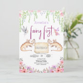 妖精のファーストバースデープリンセス フラワーミズマス 招待状 (スタンド正面)