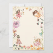 妖精のファーストバースデー招待状 妖精の招待状 招待状 (裏面)