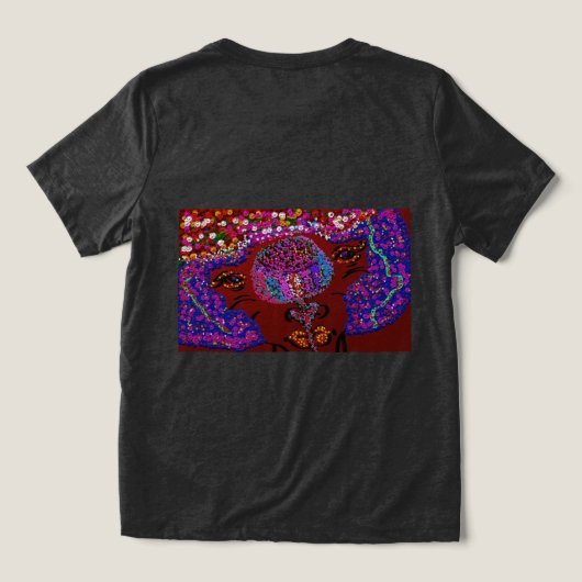 妖精のフラワーパーティー トライブレンドTシャツ (デザイン裏面)