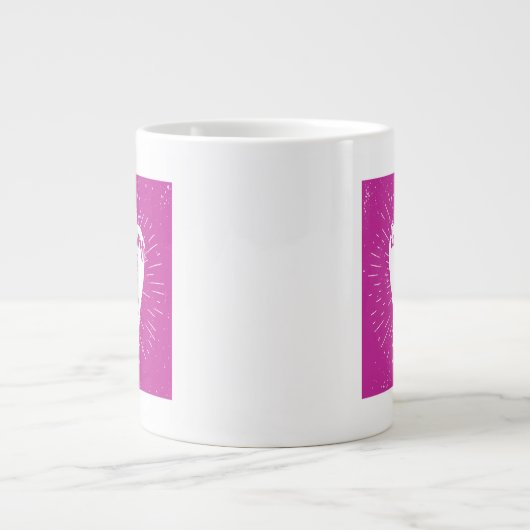 妖精のプリンセスでさえ歯を磨く必要がある ジャンボコーヒーマグカップ (正面)