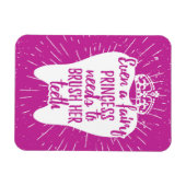 妖精のプリンセスでも歯を磨く必要がある マグネット (横)