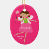 妖精のプリンセスのクリスマスのオーナメント セラミックオーナメント (裏面)