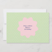 妖精のプリンセスのパーティーの招待 招待状 (裏面)