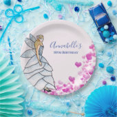 妖精のプリンセスの花びらドレス ファッションイラスト P ペーパープレート (パーティー)