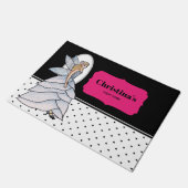 妖精のプリンセスの花弁ドレス ファッションイラスト ドアマット (アングル)