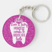 妖精のプリンセスは彼女の歯をみがく必要があります キーホルダー (裏面)