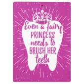 妖精のプリンセスは彼女の歯をみがく必要があります クリップボード (裏面)