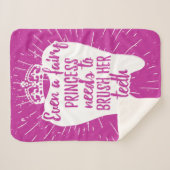 妖精のプリンセスは彼女の歯をみがく必要があります シェルパブランケット (正面(横))