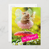 妖精のプリンセスマウス インビテーションポストカード (正面/裏面)