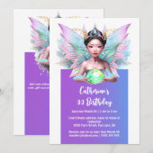 妖精のプリンセス中国の少女はとても神秘的で魔法に満ちている 招待状 (正面/裏面)