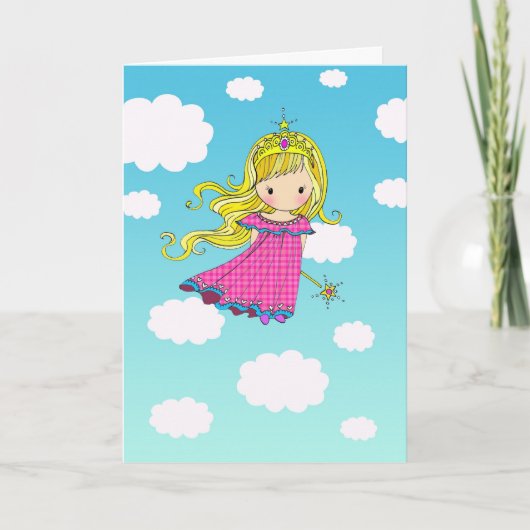 妖精のプリンセス お誕生日おめでとうカード カード (正面)