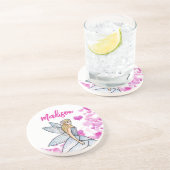 妖精のプリンセス ピンクハーツ ファッションイラスト グ コースター (側面)