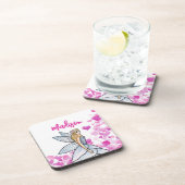 妖精のプリンセス ピンクハーツ ファッションイラスト コースター (右側)