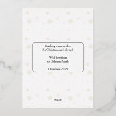 妖精のプレゼント交換 箔シーズンカード (裏面)