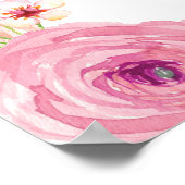 妖精のベイビーシャワーバックドロップバナー 花のベイビーガール ポスター (角)