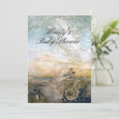 妖精のベビーシャワー招待状 招待状 (スタンド正面)