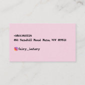 妖精のベーカリー 名刺 (裏面)