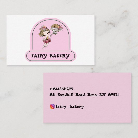 妖精のベーカリー 名刺 (正面/裏面)