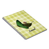 妖精のボートの黄色のチェック ノートブック (右側)