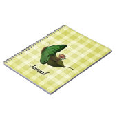 妖精のボートの黄色のチェック ノートブック (左側)