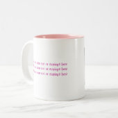 妖精のマグで信じて下さい ツートーンマグカップ (正面左)