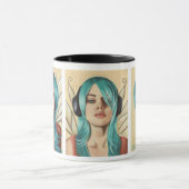 妖精のマグの都市妖精の妖精の国のファンクのマグ マグカップ (中央)