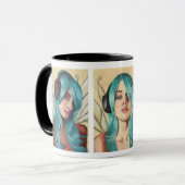 妖精のマグの都市妖精の妖精の国のファンクのマグ マグカップ (正面左)