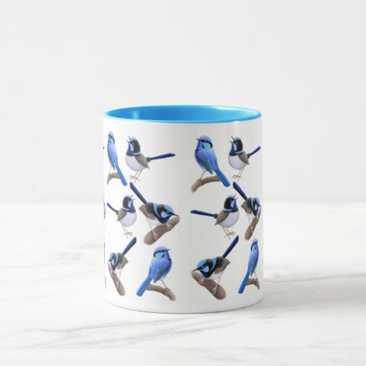 妖精のミソサザイの信号器のマグについて野生 マグカップ (中央)