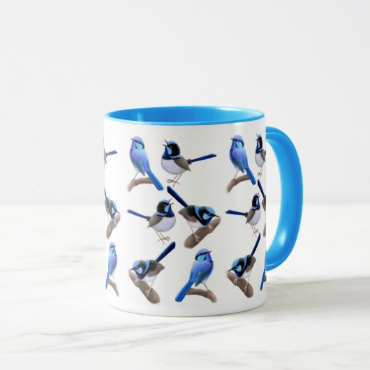 妖精のミソサザイの信号器のマグについて野生 マグカップ (正面右)