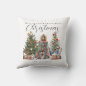 妖精のメリークリスマスウッドランドの森 クッション (裏面)